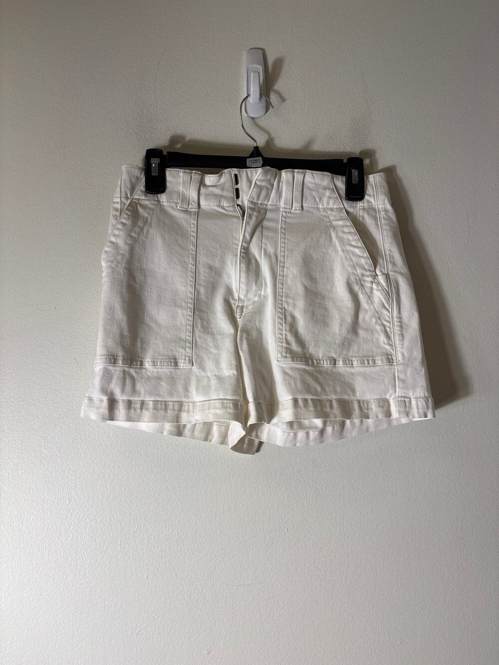 Pistola White Cotton Shorts Sz 27